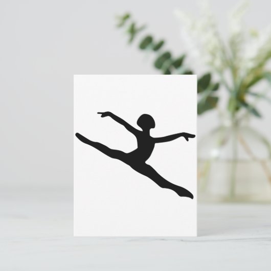 Carte Postale Silhouette danseuse (Debout devant)