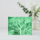 Carte Postale Silhouette d'arbre vert (Debout devant)