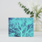 Carte Postale Silhouette d'arbre vert (Debout devant)