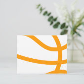 Carte Postale silhouette de basket (Debout devant)