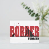 Carte Postale Silhouette de Border Terrier (Debout devant)