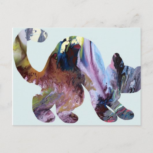 Carte Postale Silhouette de chat (Devant)