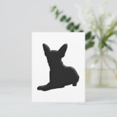 Carte Postale Silhouette de chiwawa de chien (Debout devant)