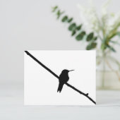 Carte Postale Silhouette de colibri (Debout devant)