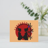 Carte Postale Silhouette de couple Tanabata (Debout devant)