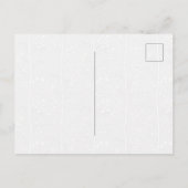 Carte Postale Silhouette de fleur de stripe vert olive minimal (Dos)