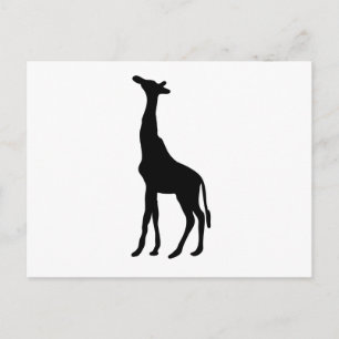 Carte Postale Silhouette de Giraffe