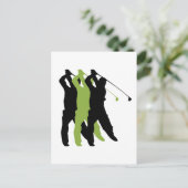 Carte Postale Silhouette de golf (Debout devant)