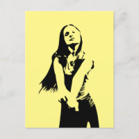 Silhouette de la fille de danse noire à la mode