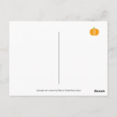 Carte Postale Silhouette de Labrador pour la fête d'Action de gr (Dos)