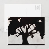 Carte Postale Silhouette de l'arbre (Devant / Derrière)