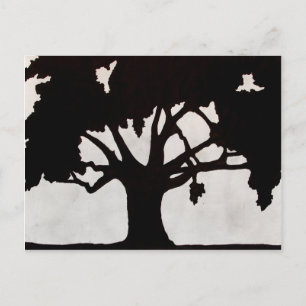 Carte Postale Silhouette de l'arbre