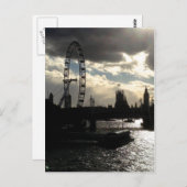 Carte Postale Silhouette de Londres (Devant / Derrière)