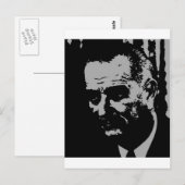 Carte Postale Silhouette de Lyndon B. Johnson (Devant / Derrière)