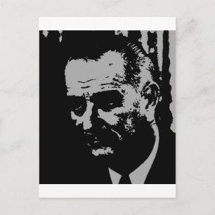 Carte Postale Silhouette de Lyndon B. Johnson