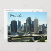 Carte Postale silhouette de manille (Devant / Derrière)