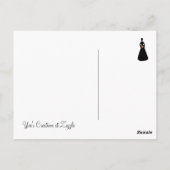 Carte Postale Silhouette de mariée (Dos)
