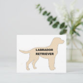 Carte Postale Silhouette de nom jaune LR (Debout devant)