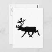 Carte Postale Silhouette de rennes (Devant / Derrière)