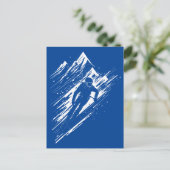 Carte Postale Silhouette de skieur (Debout devant)