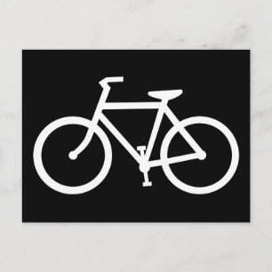 Carte Postale silhouette de vélo
