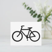Carte Postale silhouette de vélo (Debout devant)