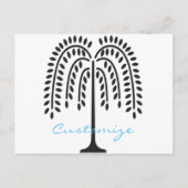 Carte Postale Silhouette de Willow en pleurs Thunder_Cove (Devant)