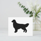 Carte Postale silhouette dorée (Debout devant)