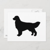 Carte Postale silhouette dorée (Devant / Derrière)