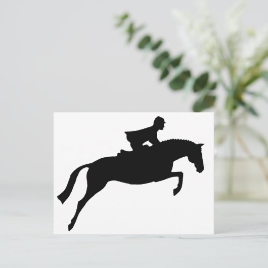 Carte Postale Silhouette du cavalier (Debout devant)