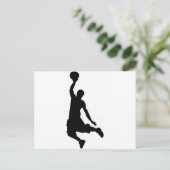 Carte Postale Silhouette du joueur de basket (Debout devant)