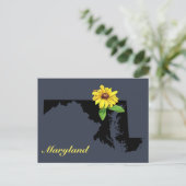 Carte Postale Silhouette du Maryland (Debout devant)