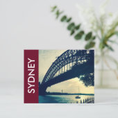 Carte Postale silhouette du pont portuaire (Debout devant)