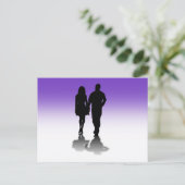 Carte Postale Silhouette d'un couple (Debout devant)