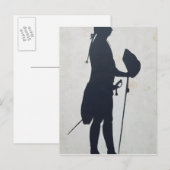 Carte Postale Silhouette d'un homme (Devant / Derrière)