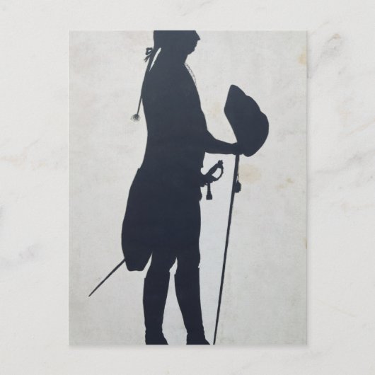 Carte Postale Silhouette d'un homme (Devant)