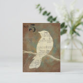 Carte Postale Silhouette d'un oiseau (Debout devant)