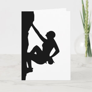 Carte postale Silhouette Escalade Rock