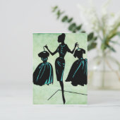 Carte Postale Silhouette fashionista (Debout devant)