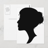Carte Postale Silhouette féminine (Devant / Derrière)