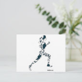 Carte Postale Silhouette - Floral (Debout devant)