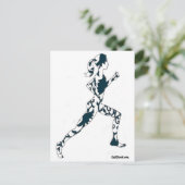 Carte Postale Silhouette - Floral (Debout devant)