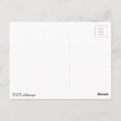 Carte Postale Silhouette graphique d'une femme (Dos)