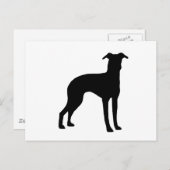 Carte Postale silhouette grisâtre italienne (Devant / Derrière)