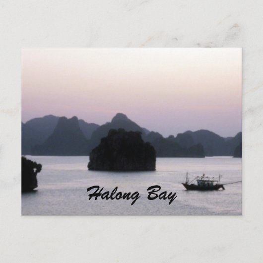 Carte Postale silhouette halong (Devant)