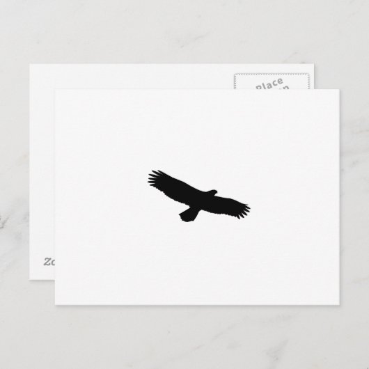 Carte Postale Silhouette Hawk (Devant / Derrière)