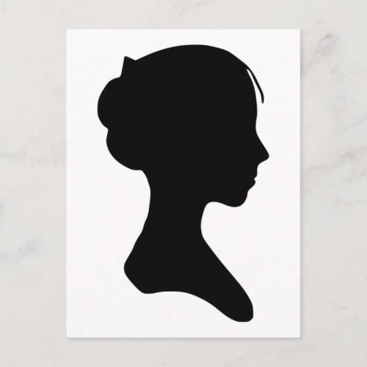 Carte Postale Silhouette jeune fille (Devant)