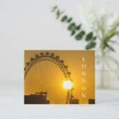 carte postale silhouette London Eye (Debout devant)
