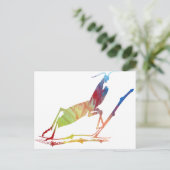 Carte Postale Silhouette Mantis Abstraite (Debout devant)