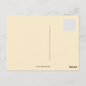 Carte Postale Silhouette musicale vintage d'ange (Dos)